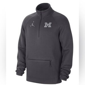 Nike Tech Fleece Michigan Wolverines 1/4 Zip Sweatshirt PE Men Sizes FD0326-060